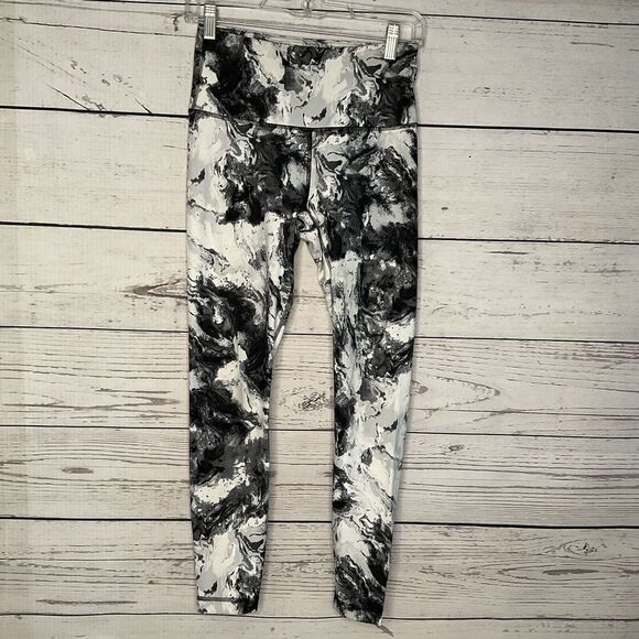 90 Degree‎ By Reflex full length leggins activewear marble sweatpants Sz Small - Picture 3 of 9